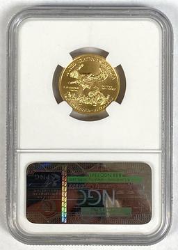 2011 1/4 oz Gold Eagle Early Release NGC MS70