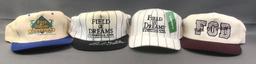 Group of 4 Field of Dreams Movie Site 1 Signed Baseball Caps