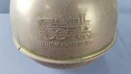 Vintage brass Union Pacific Railroad spittoon