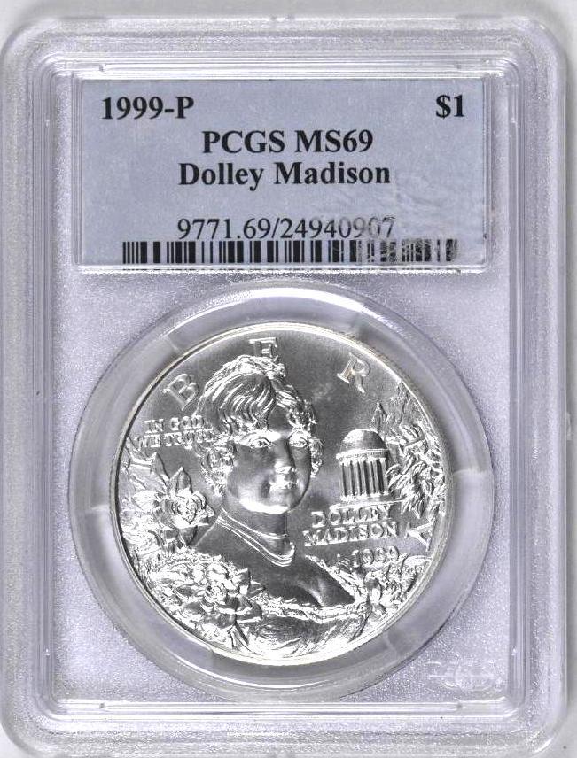 Group of (4) PCGS Certified U.S. Commemorative Silver Dollars.