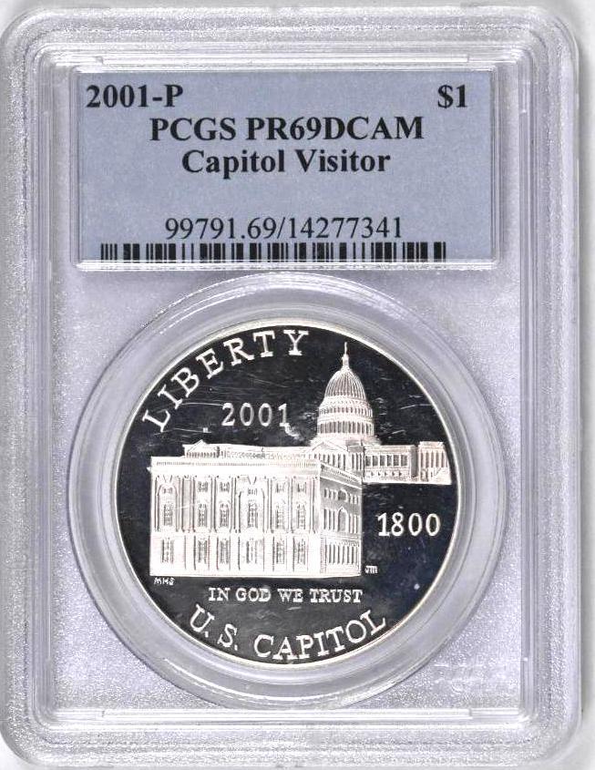 Group of (4) PCGS Certified U.S. Commemorative Silver Dollars.