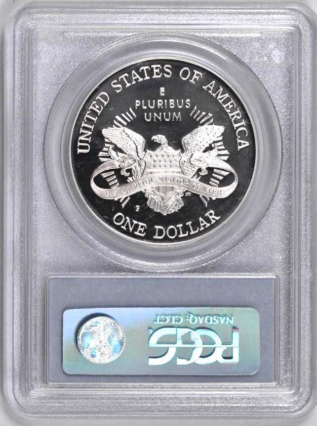 Group of (4) PCGS Certified U.S. Commemorative Silver Dollars.