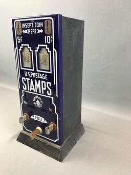 Vintage (1950s) US Postage Stamp Vending Machine w/ Key