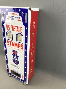 Vintage (1950s) Wall Mounted "Uncle Sam" U.S. Postage Stamp Vending Machine