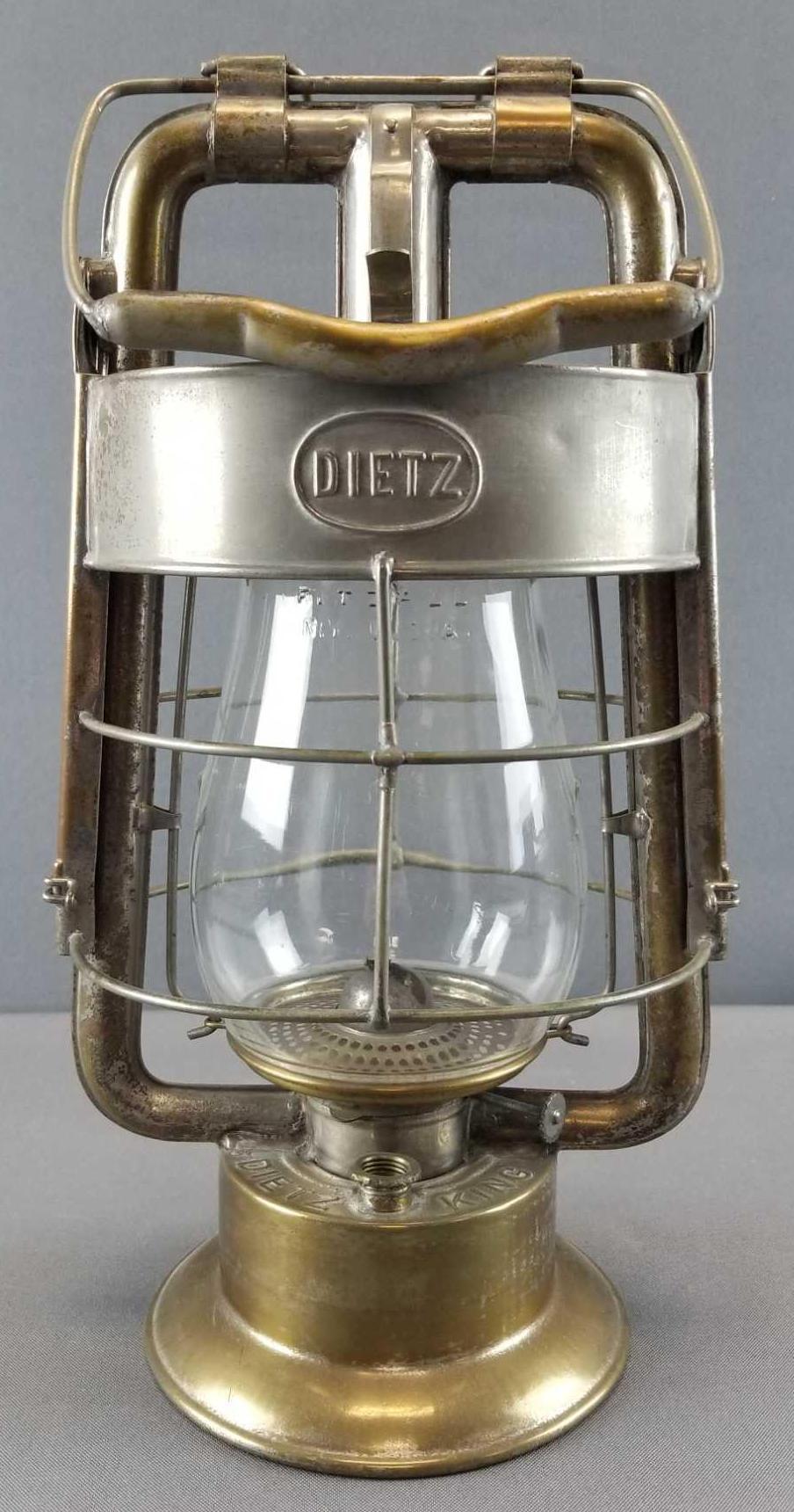 Vintage Dietz King Fire Department Oil Lamp