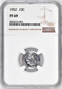 1952 P Roosevelt Dime (NGC) PF69