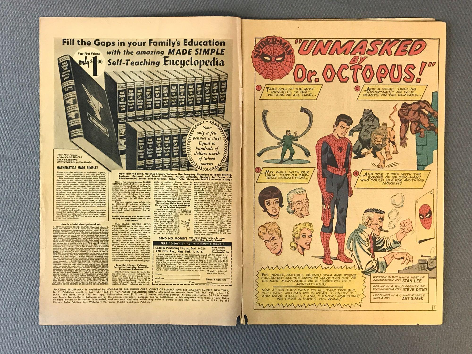 Marvel Comics The Amazing Spider-Man No. 12 Comic Book