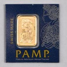 PAMP Suisse 1 Gram 999.9 Gold Ingot/Bar.