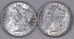 Group of (2) Morgan Silver Dollars