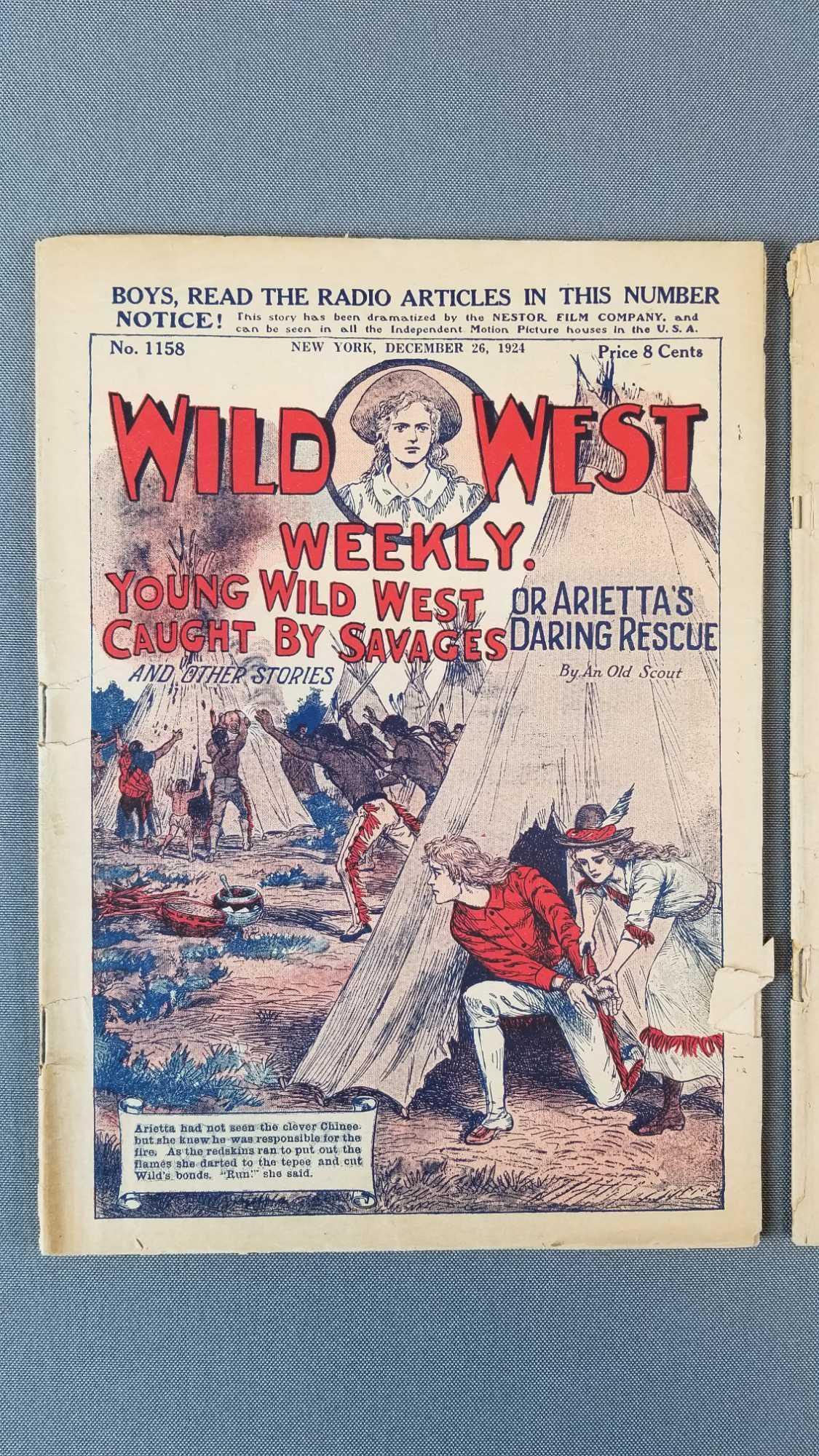 Group of 3 Wild West Weekly publications