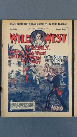Group of 3 Wild West Weekly publications