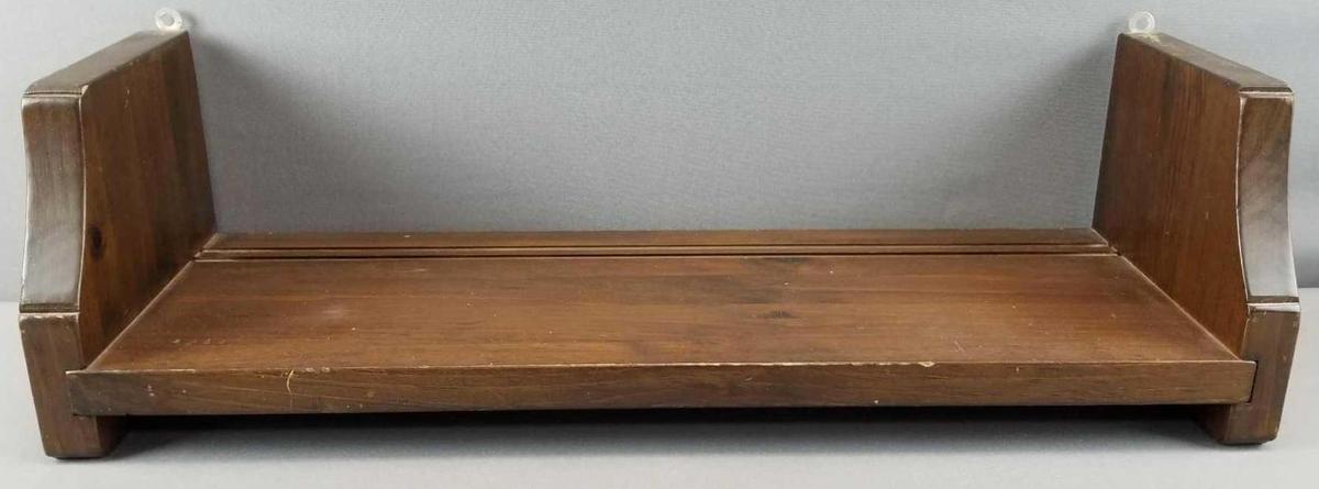 Vintage wood wall shelf