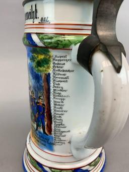 Fantastic Original Stein for Bavarian 9th Infantry Regiment