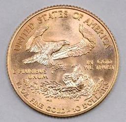 1995 $10 American Gold Eagle 1/4oz.