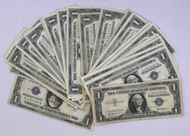 Group of (30) 1935 & 1957 $1 Silver Certificate Notes