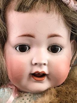 Antique 22 inch German bisque doll Kley & Hahn