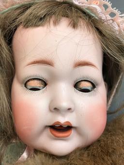 Antique 22 inch German bisque doll Kley & Hahn