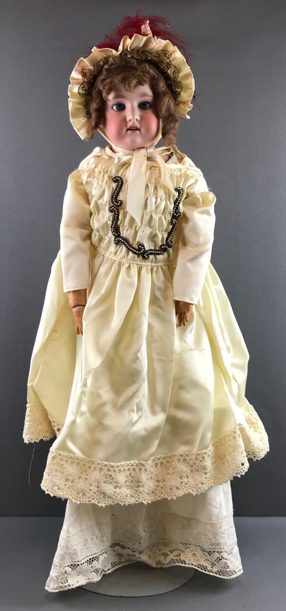 Antique 28 inch German bisque doll Marseille