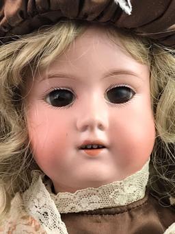 Antique 18 inch German bisque doll Marseille