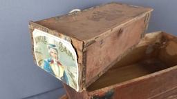 Group of 4 vintage cigar boxes