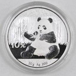 2017 China 1oz. .999 Fine Silver Panda Round