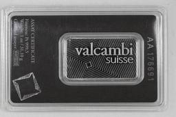 Valcambi Suisse 1oz. .9995 Fine Platinum Ingot/Bar