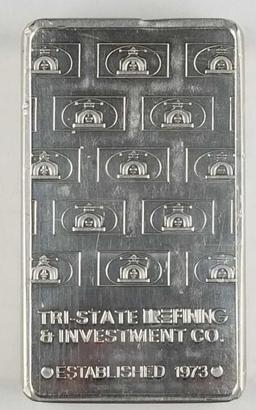 100 oz .999 Silver Bar Tri State Serial Numbered