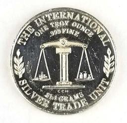 America The International Silver Trade Unit .999 Fine Silver Round 1 Oz