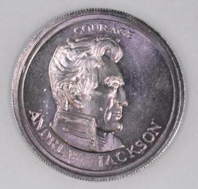 1976 Liberty Lobby Andrew Jackson .500oz. .999 Fine Silver Round