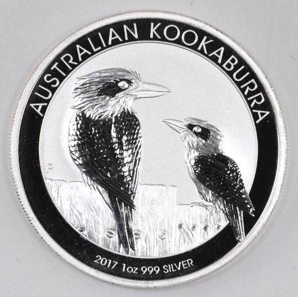 2017 Australia Kookaburra 1oz. .999 Fine Silver