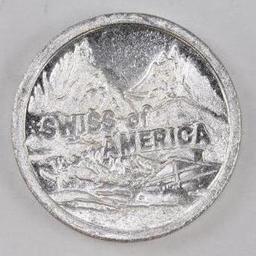 Swiss of America 1oz. .999 Fine Silver Round