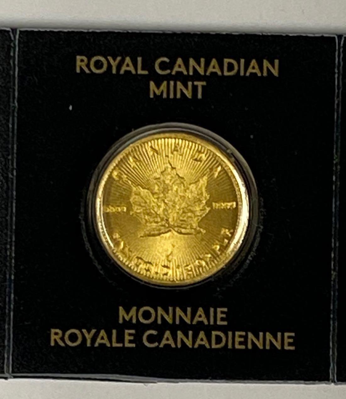 2021 Royal Canadian Mint 1 gram Gold .9999