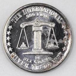 Silver Trade Unit 1oz. .999 Fine Silver