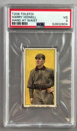 T206 Tolstoi Assorted Subjects Baseball Series, Harry Howell PSA 3