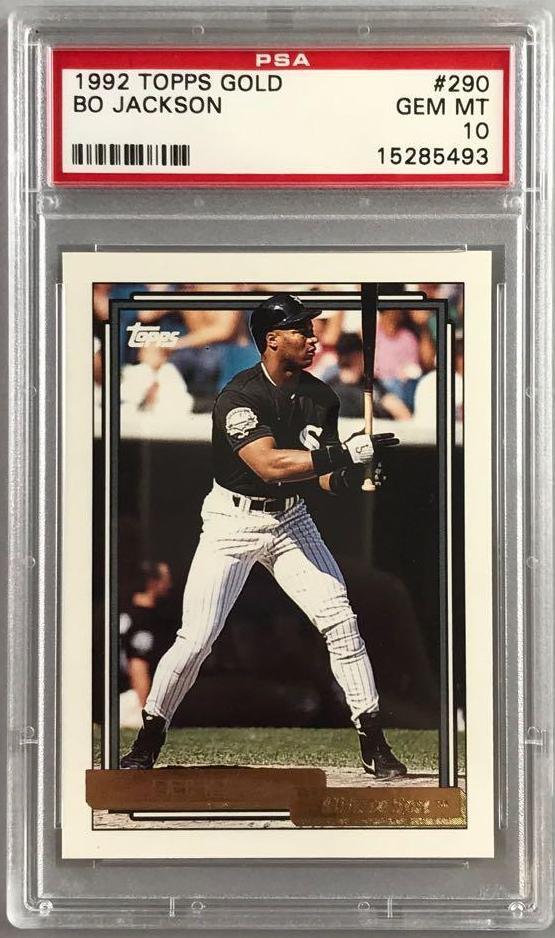 1992 Topps Gold Bo Jackson Card PSA 10