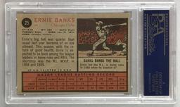 1962 Topps Baseball Ernie Banks Card PSA 6