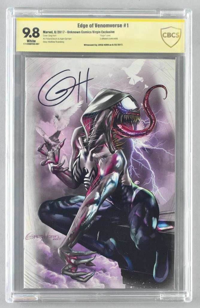 Signed CBCS Graded Marvel Comics Edge of Venomverse No. 1 comic book