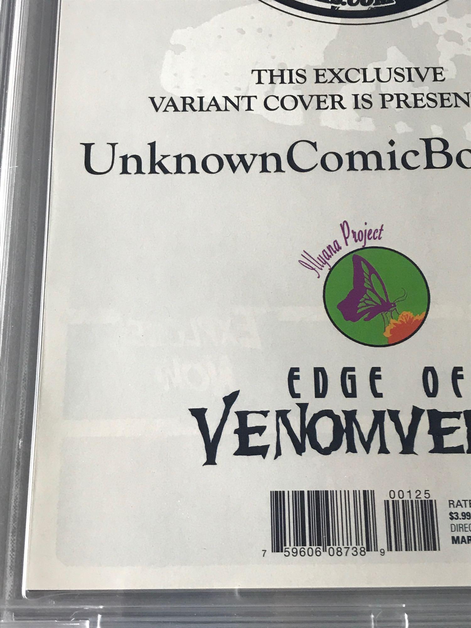 Signed CBCS Graded Marvel Comics Edge of Venomverse No. 1 comic book