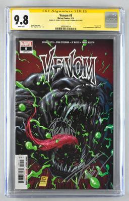 Signed CGC Graded Marvel Comics Venom No. 9 comic book