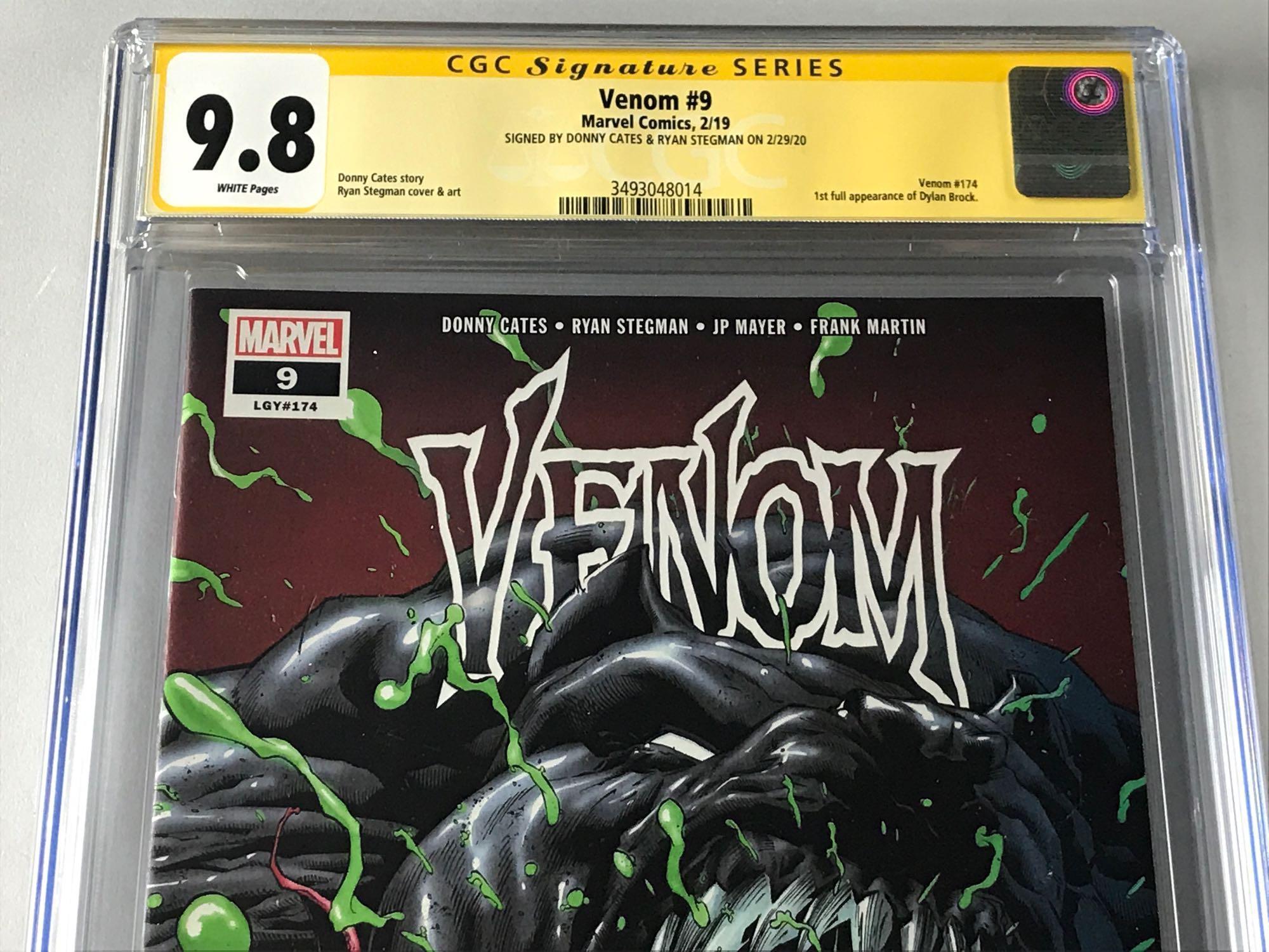 Signed CGC Graded Marvel Comics Venom No. 9 comic book