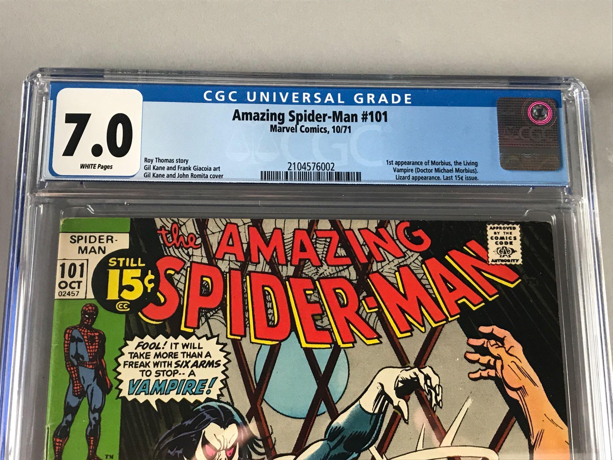 CGC Graded Marvel Comics The Amazing Spider-Man No. 101 comic book