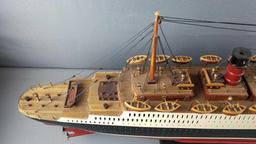 Hand Crafted Wood Model Steamship