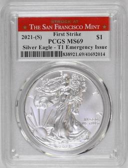 2021 S American Silver Eagle (PCGS) MS69 First Strike