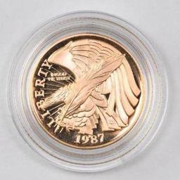 1987 $5 Constitution Commemorative Gold Proof