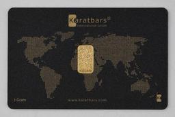 Karatbars 1 Gram .9999 Fine Gold Ingot/Bar