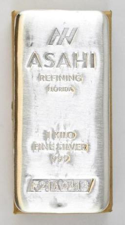 Asahi 1 Kilo (32.15oz.) .999 Fine Silver