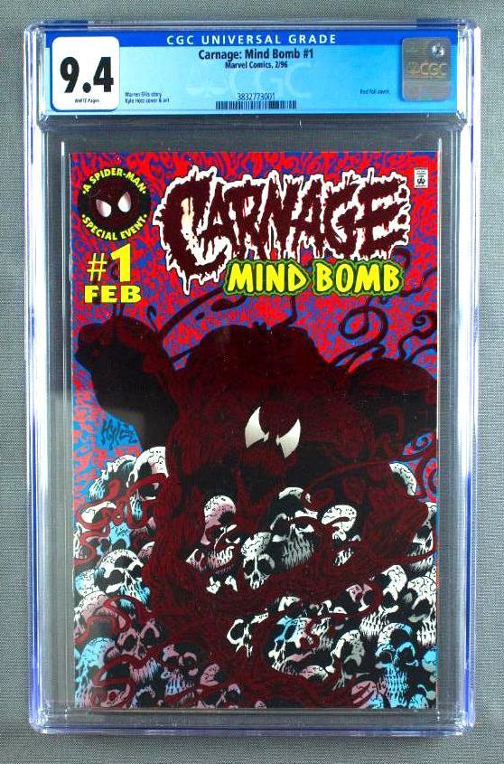 CGC Graded Marvel Comics Carnage: Mind Bomb No. 1 Comic Book