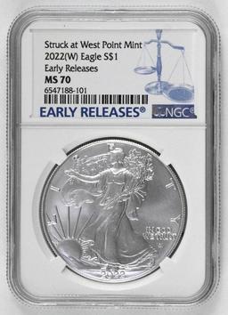 2022 W American Silver Eagle 1oz. (NGC) MS70