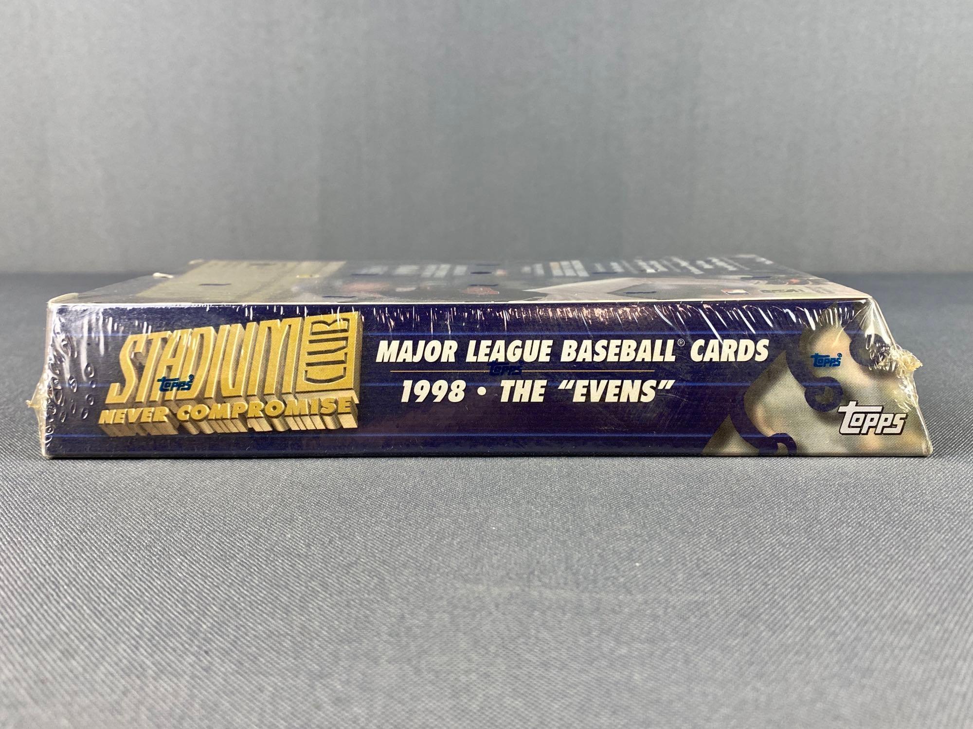 1998 Topps Stadium Club Even Series Baseball Card Box