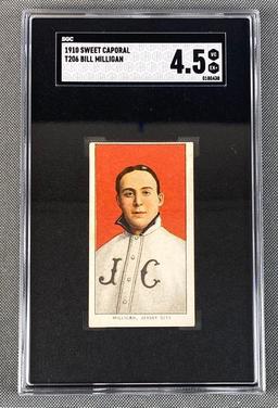 1910 T206 Bill Milligan Sweet Caporal Portrait SGC 4.5